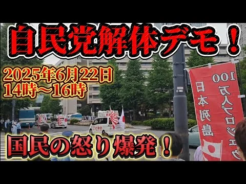 画像 自民党解体デモ　6月22日