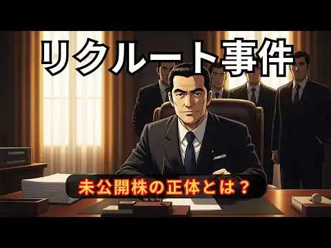 画像 リクルート事件｜戦後最大の汚職事件が日本政治を変える