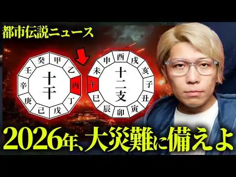 画像  2026年、暦が示す大災難の危機がヤバすぎる【 都市伝説 】