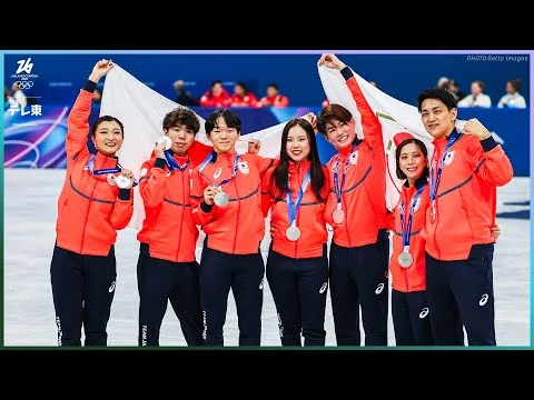 画像 【フィギュアスケート団体】日本が2大会連続の銀メダル獲得！アメリカとの競り合いもわずか一点及ばず