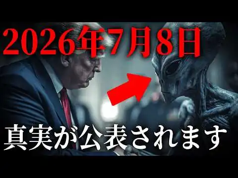 画像 歴史が変わる日、2026年7月8日、トランプ大統領が全てを公表するかもしれません...【 都市伝説 ディスクロージャー 情報開示 UFO 宇宙人 】