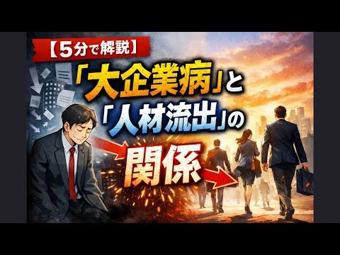 画像 5分で解説】「大企業病」と「人材流出」の関係
