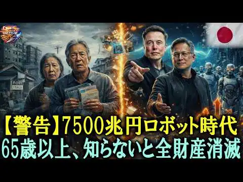 画像 【緊急警告】イーロン・マスクより恐ろしい男の衝撃宣言！「7500兆円ロボット時代」今知らないと65歳以上の全財産が吹き飛びます