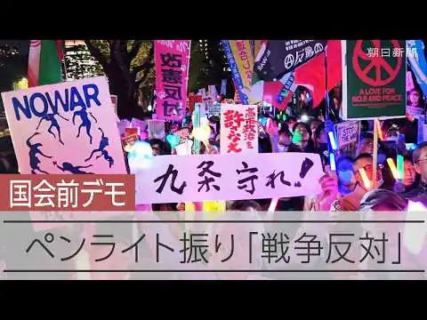 画像 相次ぐ戦争、憲法改正の動き　あなたが国会前に来た理由は？　参加者の声を聞いた