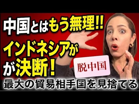 画像 【脱中国】中国とはもう無理！インドネシアが決断…最大の相手国を捨てて日本との関係強化へ