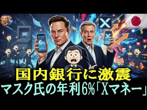 画像 【金融激震】「27年間準備してきた」マスク氏が世界の銀行を覆す破壊的構想。年利6%時代の幕開け（Xマネー完全解説）