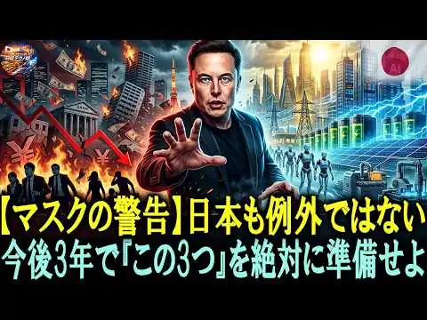 画像 【衝撃】2026年イーロン・マスクの予言！今後3年が勝負。不動産も現金も危険！全財産を失う前に「こう」備えよ…世界が激変します!