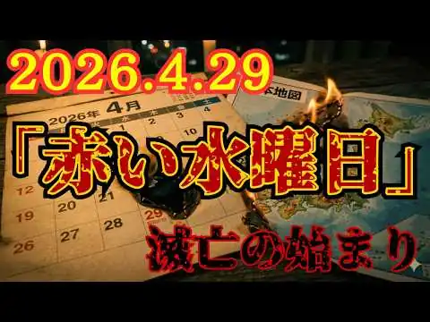 画像 【2026年4月29日の戦慄】聖書予言と松原照子の『赤い水曜日』が完全一致!2032年まで続く大艱難時代と火の災い、千年王国の衝撃的な正体とは？