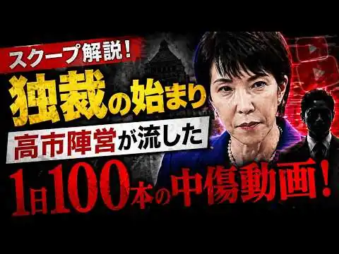 画像 高市首相に新たな火種！総裁選で「進次郎は無能」中傷動画拡散！元博報堂作家本間龍さんと一月万冊