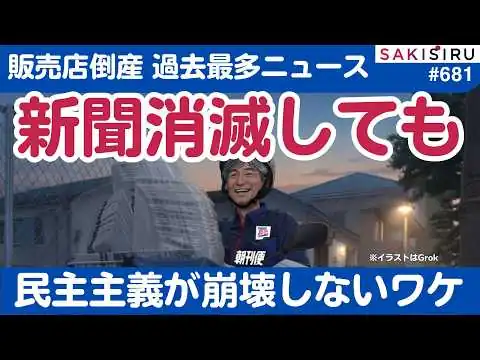 画像 新聞がなくなっても民主主義は崩壊しないワケ〜販売店過去最多倒産ニュースの裏で...