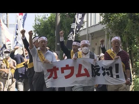 画像 オウム真理教の後継団体に対し住民が抗議デモ　今年で52回目　東京・世田谷区南烏山