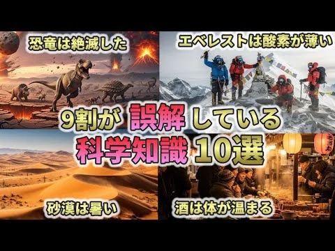 画像 9割の人が誤解してる科学知識10選【総集編　ゆっくり解説】