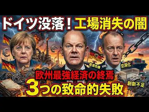 画像 ドイツの工場が消えた…欧州最強経済を没落させた3つの致命的失敗の闇