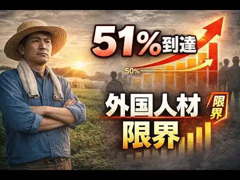画像 2026年影響直撃、外国人材制限で農業人手不足は加速か