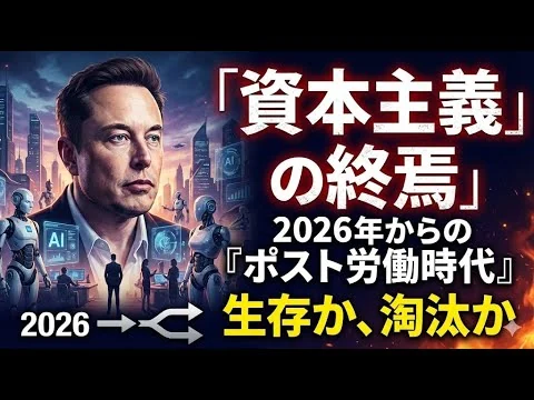 画像 「資本主義の終焉」イーロン・マスクが予測する2026年からの『ポスト労働時代』