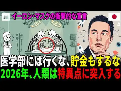 画像 衝撃、イーロン・マスクの2026年予言——AIが最初に奪う職業と「ユニバーサル・ハイ・インカム」の真実