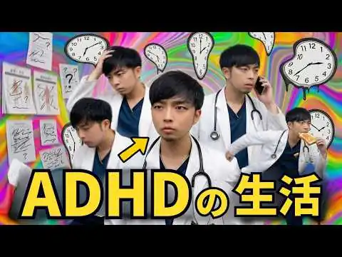 画像 【大人の発達障害】これが『ADHD』から見える世界です。【5人に4人が見逃してる】意外すぎる症状4選を医師が解説