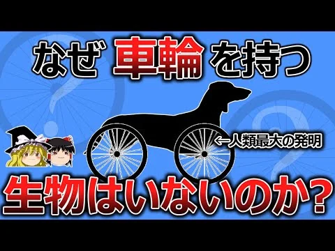 画像 【生体進化の謎】なぜ人類最大の発明である『車輪』を生物は採用しないのか【ゆっくり解説】