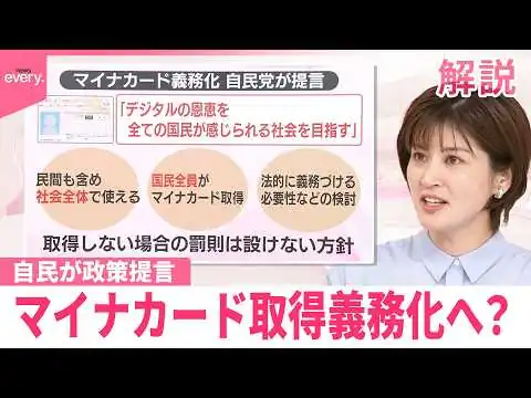 画像 マイナカード取得義務化へ？自民党が政策提言