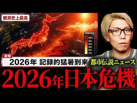 画像 明らかにおかしい猛暑。2026年大災害の前兆【 都市伝説 】