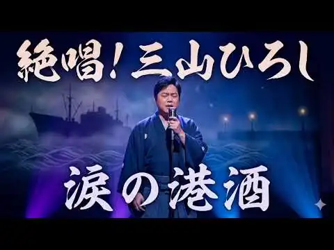 画像 🎤 三山ひろし 新曲🌧️「涙の港酒」🌊🍶〜忘れられない女を抱いて…〜 💔😭 切なすぎる歌詞に涙…🌙 深夜に聴きたくなる極上演歌🍶 酒と港と未練の愛…🎶 三山ひろしの魂が響く新曲