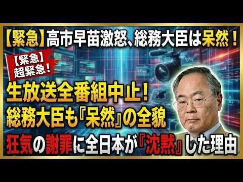 画像 【衝撃】高市総理の一手でオールドメディア完全崩壊へ