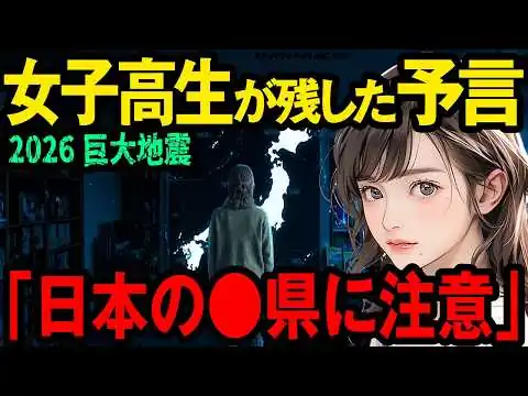 画像 【要警戒】2026年！？最終警告！女子高生が予言する巨大地震の驚愕の真実･･･大地震前の3つの予兆【都市伝説 予言 予知夢】  2ch不思議の国のイッチ チャンネル登録者数 3.26万人  チャンネル登録  56   共有