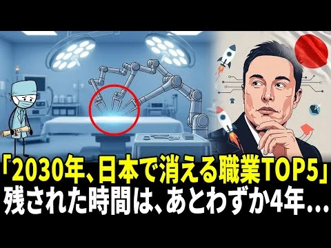 画像 「日本でも医師が職場を去る時代へ」イーロン・マスクが予言する、5年以内に消える職業とロボット医師の台頭