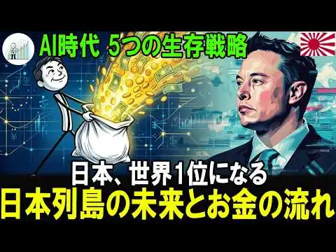 画像 「世界中のお金が日本に集まる」イーロン・マスクが日本人に託した「5つの生存戦略」3年後の人生を変える最後のチャンスが訪れた