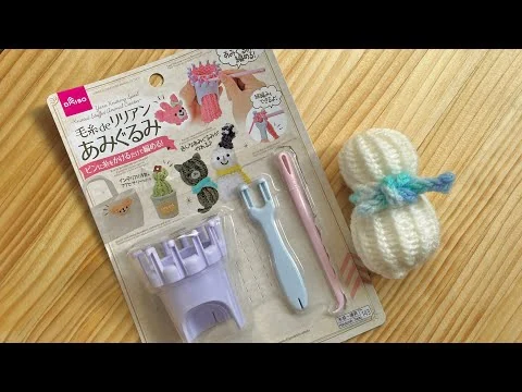 画像  【解説】初心者 🔰🧶ダイソーのリリアン 編み方