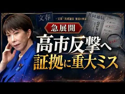 画像 高市ネガキャン疑惑が急展開！文春・共同の“証拠ミス”で本丸はサナエトークンへ