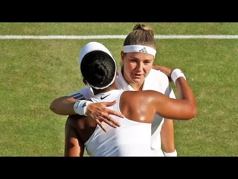 画像 大坂なおみ撃破しウィンブルドン初の4強「信じられない」 世界9位ムチョバ「緊張した」＜女子テニス＞