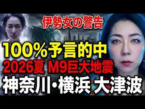 画像 【100％予言的中】3.11を当てた伊勢女の予言「2026夏のM9巨大地震」たつき諒の未公開予言とシンクロ…神奈川・横浜大津波の恐怖