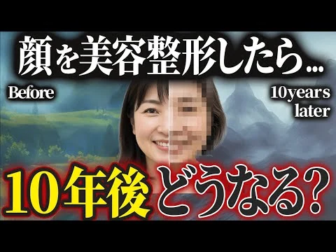 画像 【整形10年後の真実】美容整形はいずれ元に戻る！？10年、20年後の経過とやってはいけない美容整形！40代から守るべき美容医療の鉄則を徹底解説！！