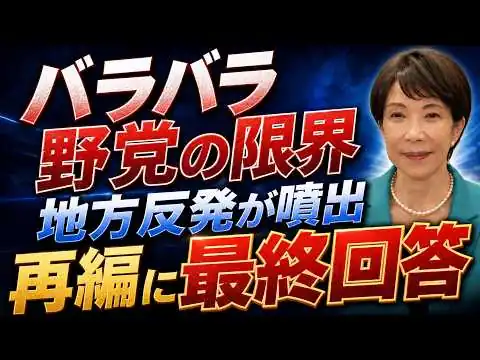画像 【政局激震】高市政権に陰り…3党合流が日本政治を揺るがす！