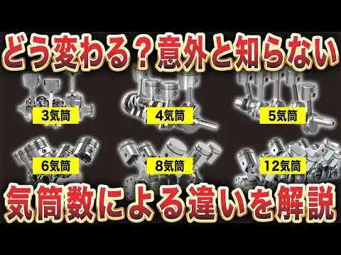 画像 何が違う？気筒数別のエンジンの特徴や仕組みを徹底解説