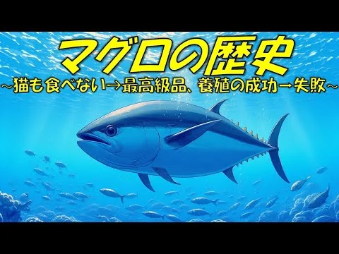 画像 マグロの歴史 ～猫も食べない→最高級品、養殖の成功→失敗