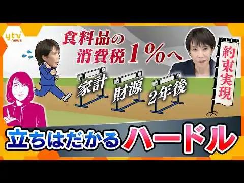 画像 【ヨコスカ解説】食料品の消費税1％へ　高市首相の“国民との約束”に立ちはだかるハードル【かんさい情報ネットten.】