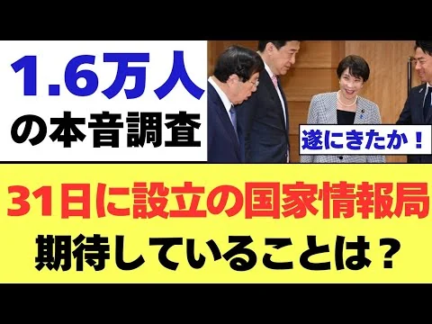 画像 【1.6万人調査】国家情報局に期待することは？｜世論・アンケート結果・コメント分析