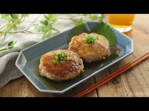 画像 【基本の豆腐ハンバーグ】ふんわりやわらか！ポン酢だれでさっぱり♪