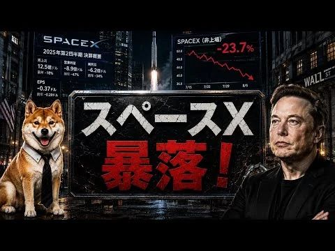 画像 【米国株】スペースX暴落！イーロン・マスクの火星移住計画は崩壊するのか？宇宙銘柄連続下落に対する決算内容を徹底解説！