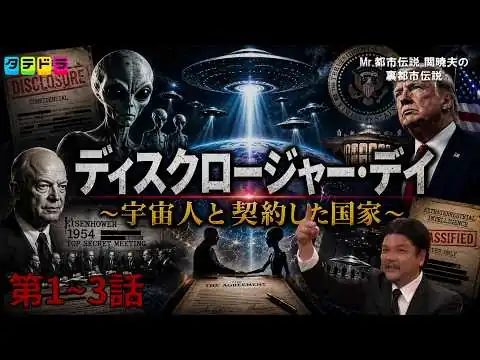 画像 【本編公開第1~3話】Mr.都市伝説 関暁夫の裏都市伝説 ディスクロージャー・デイ〜宇宙人と契約した国家〜
