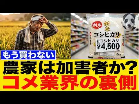 画像 【暴露】お米が高い本当の理由：なぜ農家は赤字で、消費者は買えないのか？