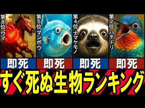 画像 【閲覧注意】すぐ死ぬ生き物 TOP10【ゆっくり解説】【総集編】
