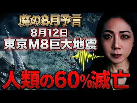 画像 【戦慄】8月12日、東京M8巨大地震…「魔の8月予言」と人類の60%が消える海外予言が一致する最悪のシナリオ