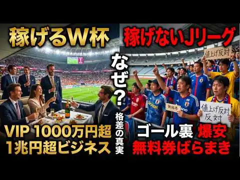 画像 サッカーW杯は大人気なのに、なぜJリーグは不人気なのか？　稼げない裏にある"歪んだ観戦文化"の闇