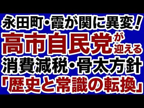 画像 【政界に異変！】高市自民党が消費減税・骨太方針で勝ち取った「歴史的転換」【高木けい✕谷川とむ✕青山周平＝デイリーWiLL】