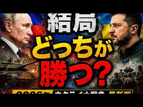 画像  優勢なロシアはなぜ勝ちきれないのか？【2026年ウクライナ戦争最新版】