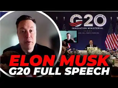 画像  イーロン・マスクがG20で語るAIの未来：未来は想像以上にすぐそこまで来ている