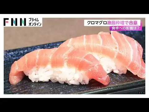 画像 クロマグロの捕獲枠増で合意　食卓への影響は？（2026年08月19日）